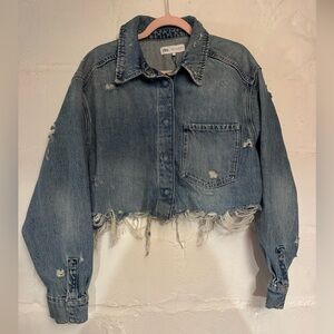 Zara Cropped Denim Jacket